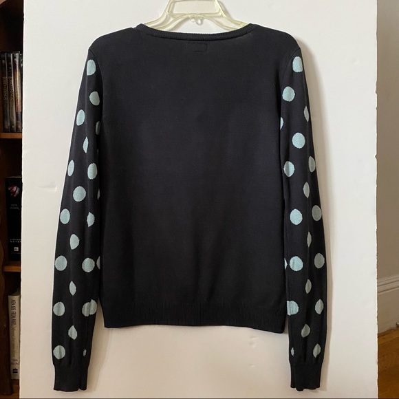 Numph Navy polkadot Cardigan in Size Medium - Picture 8 of 10